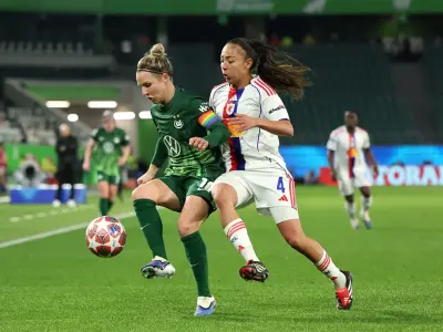 Wolfsburg je z zadetkom Lineth Beerensteyn prekinil dolg niz porazov proti Lyonu in si zagotovil prednost pred povratno tekmo četrtfinala Lige prvakinj. - Golavt